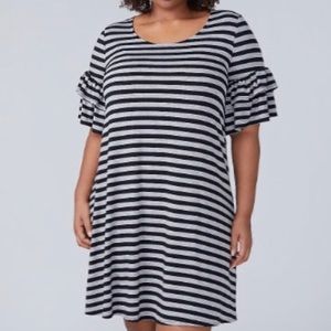 Lane Bryant 18/20  flutter sleeve swing dress